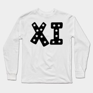 Xi Star Letters Long Sleeve T-Shirt